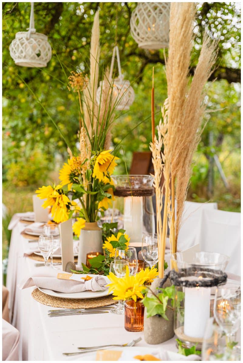 Hochzeit feiern im Garten