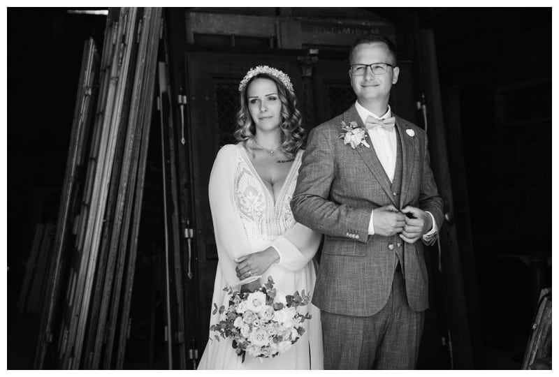 Schwarz-Weiss Foto Hochzeitsfotograf Edenhausen Krumbach